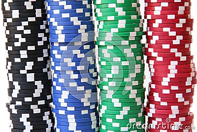 Poker chips Stock Photo