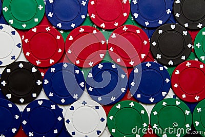 Poker chips Stock Photo