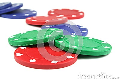 Poker chips Stock Photo