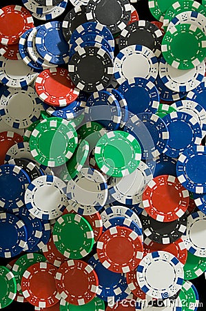 Poker Chips Stock Photo