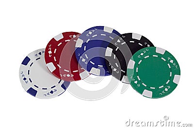 Poker Chips Stock Photo