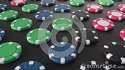 Poker chips Stock Photo