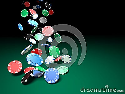 Poker chips Stock Photo