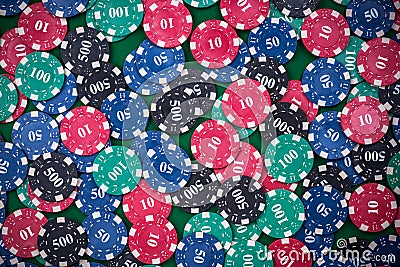 Poker chips full screen background Stock Photo