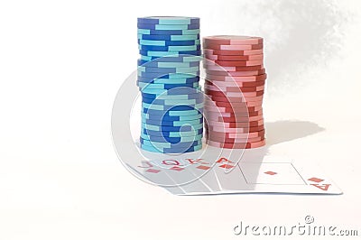 Poker combinations Stock Photo