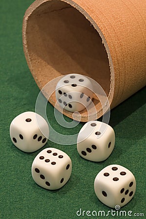 Poker Dice Stock Photo