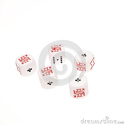 Poker dice Stock Photo