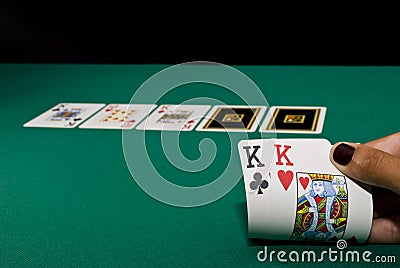 Poker Game Stock Photo