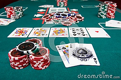 Poker game Stock Photo