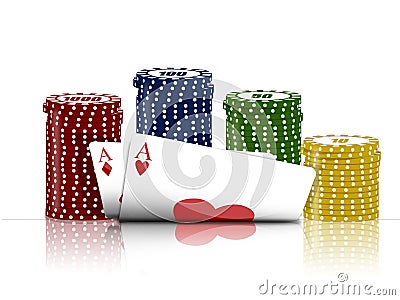 Poker game Stock Photo