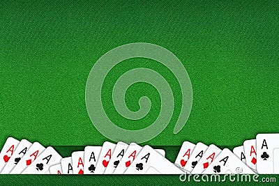 Poker Game Background Stock Photo