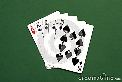 Poker Hand Stock Photo