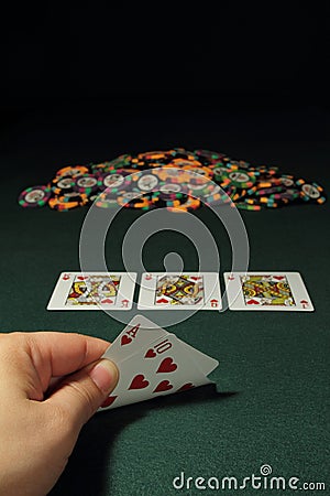 Poker Hand Stock Photo