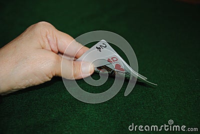 Poker Hand Stock Photo