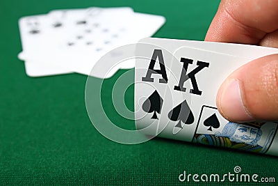 Poker Hand Stock Photo