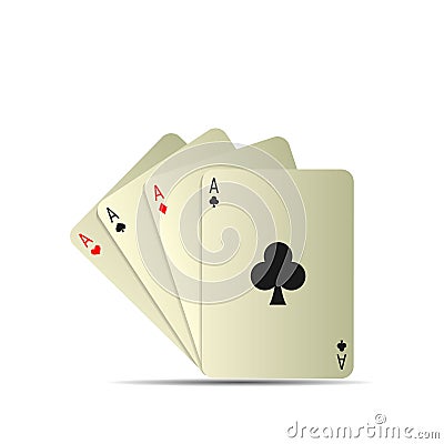 Poker playing cards Vector Illustration