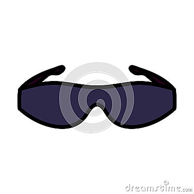 Poker Sunglasses Icon Vector Illustration