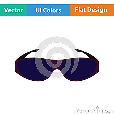 Poker sunglasses icon Vector Illustration