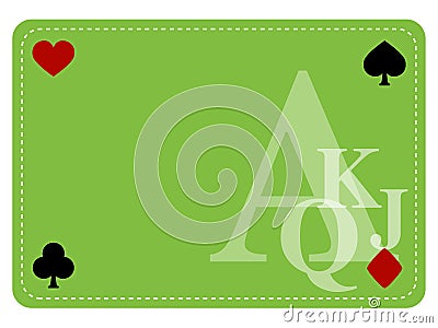 Poker table Stock Photo