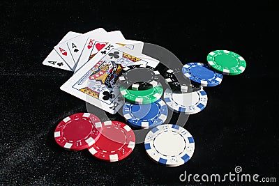 Poker time! Stock Photo