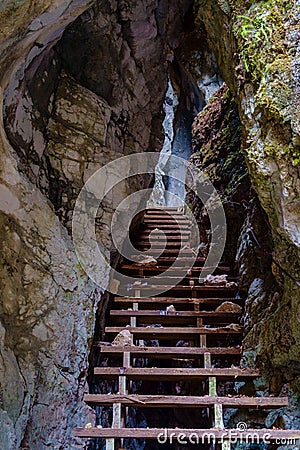 Pokljuka gorge near Bled Stock Photo