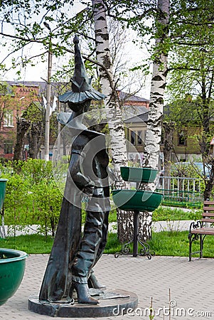 Pokrov, Vladimir Region, Russia, May 11, 2013. Chocolate Fairy Statue Editorial Stock Photo