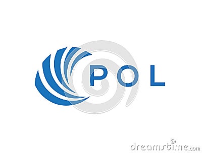 POL letter logo design on white background. POL creative circle letter logo concept. POL letter design Vector Illustration