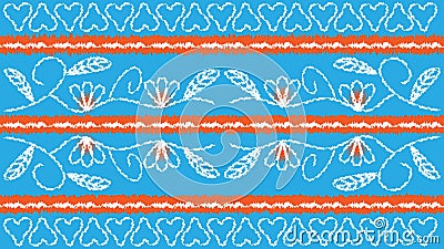 fabric kain sasirangan vector typical of the banjar tribe, blue sky textured background wallpaper Vector Illustration