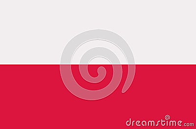 Poland flag vector Vector Illustration