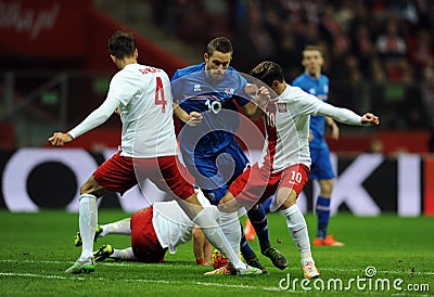 Poland - Iceland Friendly Game Editorial Stock Photo