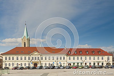 Poland, Malopolska, Oswiecim, Market Square Stock Photo