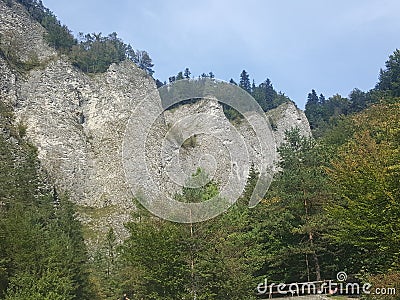 Poland, Malopolska, Pieniny - the rocks. Stock Photo