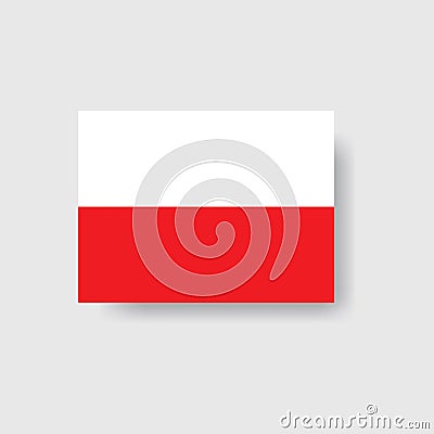 Poland national flag Vector Illustration