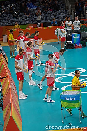 Poland national men's volleyball team Editorial Stock Photo