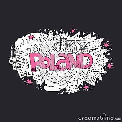 Poland symbols vector illustration Vector Illustration