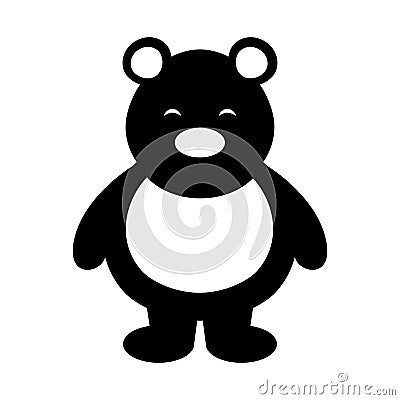 Polar bear cute character Vector Illustration