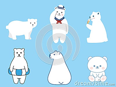 Polar bear Vector Illustration