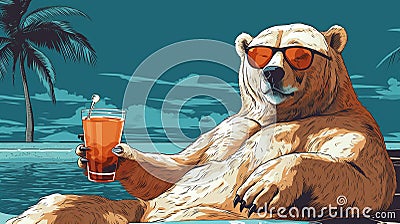 Chill Vibes: Polar Paradise Getaway Stock Photo