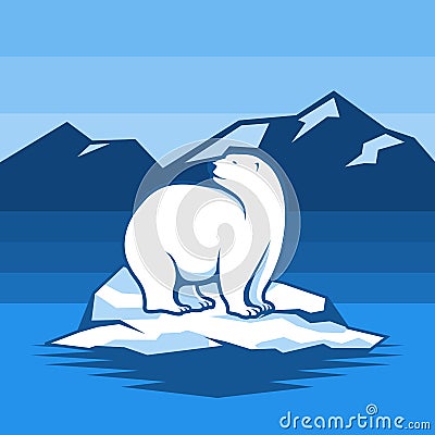 Polar Bear Icon Vector Logo Illustration element Vector Illustration