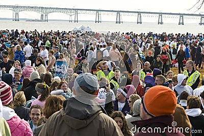 Polar Bear Plunge Editorial Stock Photo