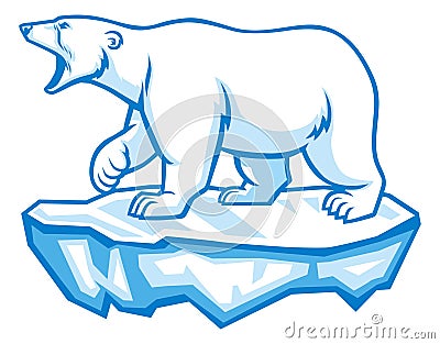 Polar bear Vector Illustration