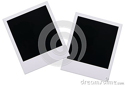 Polaroid film blanks Stock Photo