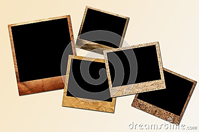 Polaroid frames Stock Photo