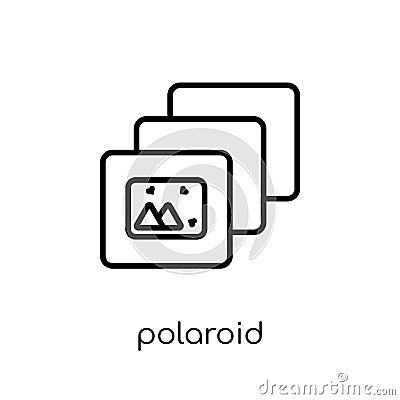 Polaroid icon from Birthday and Party collection. Vector Illustration