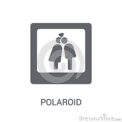 Polaroid icon. Trendy Polaroid logo concept on white background Vector Illustration