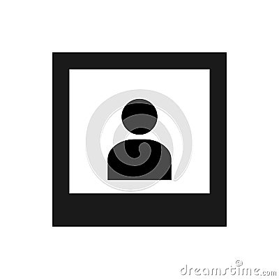 Polaroid icon vector isolate on white background for graphic design, logo, web site, social media, mobile app, ui illustration Vector Illustration
