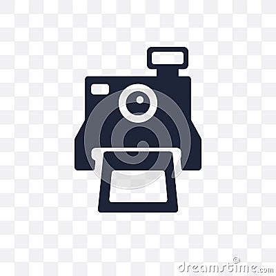 Polaroid transparent icon. Polaroid symbol design from Birthday Vector Illustration