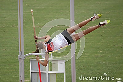 Pole Vaulter Stock Photo