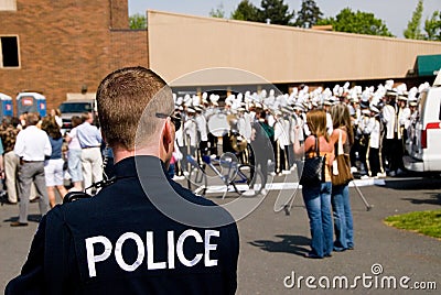 Police Action Stock Photo