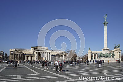 Police action against Hungarian restaurant workers protesting against closure restrictions. Impact of COVID-19 on the economy. Editorial Stock Photo